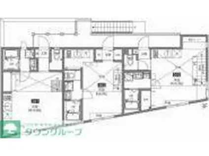 梅ヶ丘ベース(ワンルーム/3階)の間取り写真