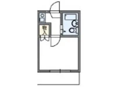 レオパレスシェモアII(1K/1階)の間取り写真