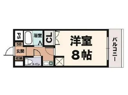 エスポワール大津和(1K/5階)の間取り写真