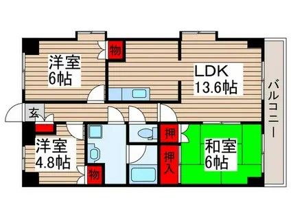 エトアールS(3LDK/5階)の間取り写真