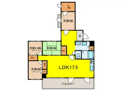フローレンス桜町(4SLDK/3階)の間取り写真