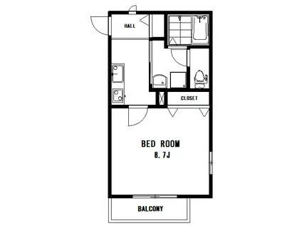メゾン照庵(1K/3階)の間取り写真