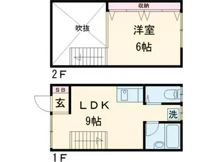 ルミノーゼ星田(ワンルーム/1階)の間取り写真