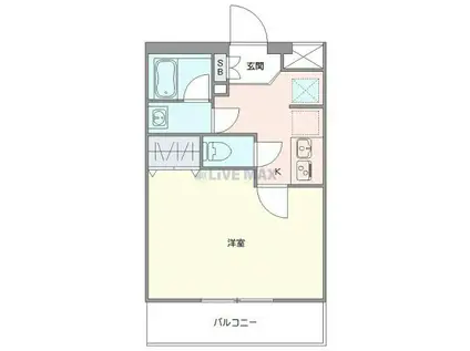 AZEST西高島平(1K/3階)の間取り写真