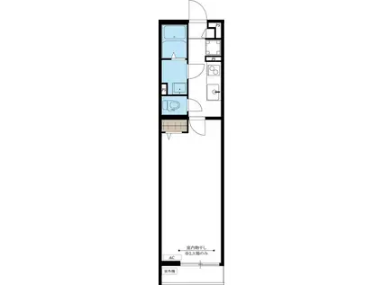 リブリ・リッツ(1K/1階)の間取り写真