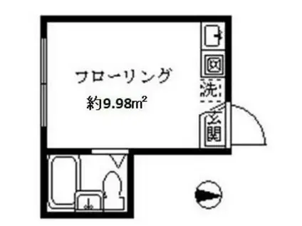 ライフピアスター(ワンルーム/1階)の間取り写真