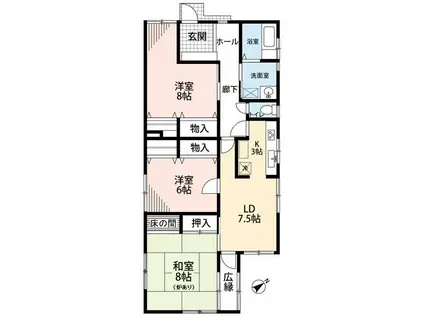 メゾン護国寺(3LDK/1階)の間取り写真