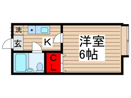 RELAXIA KASHIWA(1K/2階)の間取り写真