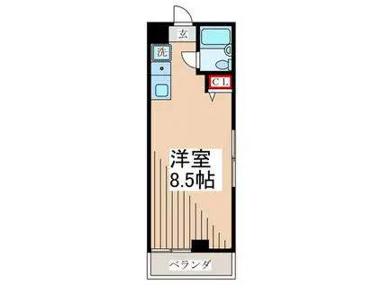 ハウス238(ワンルーム/3階)の間取り写真