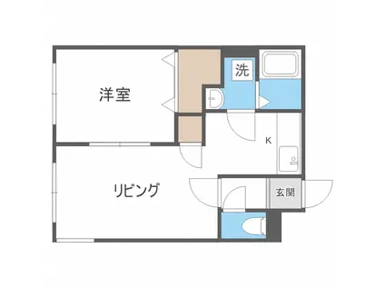 ENCHAN-THE(1LDK/3階)の間取り写真