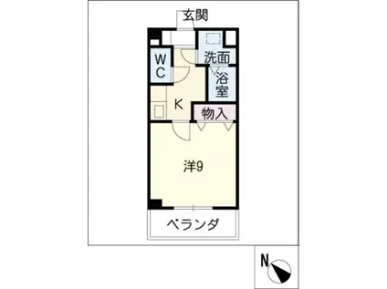 BRICK STAGE(1K/2階)の間取り写真