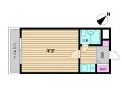 パークハイム(1K/2階)の間取り写真