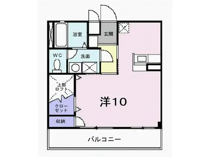 サンクエトワール本町(ワンルーム/1階)の間取り写真