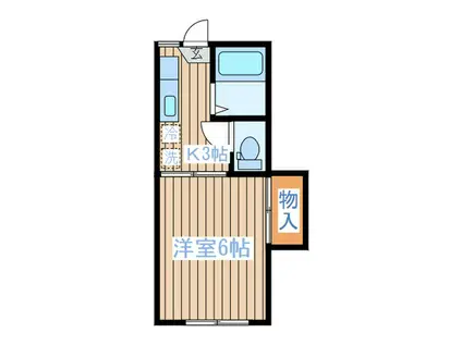 コーポラスエイト(1K/1階)の間取り写真