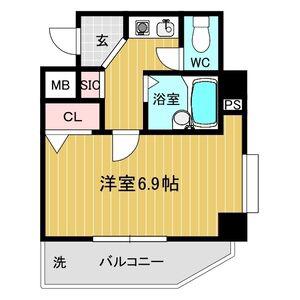 サンライズ長田(ワンルーム/7階)の間取り写真