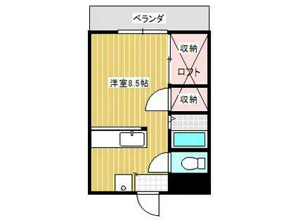 プチ・メゾンFUJI(1K/3階)の間取り写真