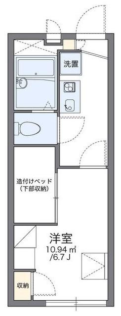 レオパレス田園調布A(1K/2階)の間取り写真