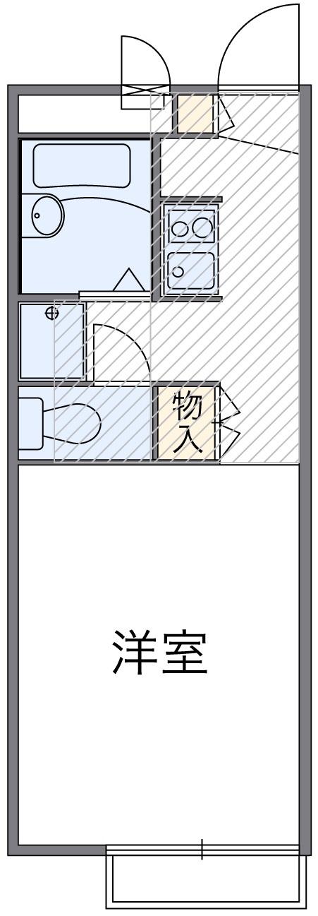 ユアーズ(1K/2階)の間取り写真