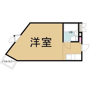 シティライフ高蔵(ワンルーム/3階)の間取り写真