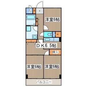 ロードプラザITO(2LDK/4階)の間取り写真