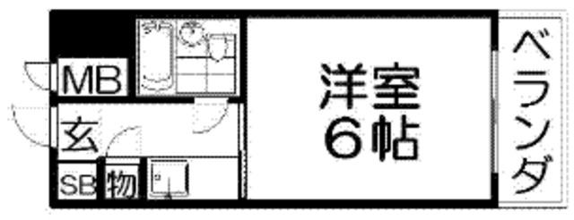 Mプラザ津田駅前1番館(1K/5階)の間取り写真