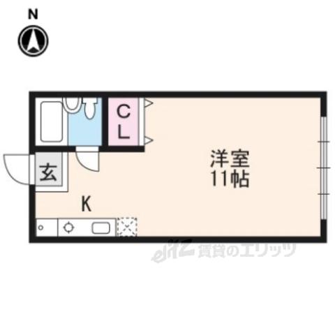 明治館岡崎(1K/3階)の間取り写真