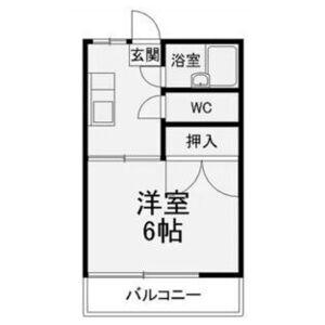 トラッドハウスYK A棟(1K/2階)の間取り写真