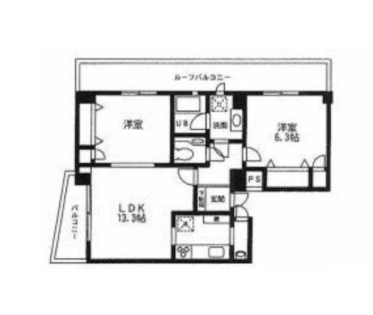 ドマーニ小竹向原(2LDK/3階)の間取り写真