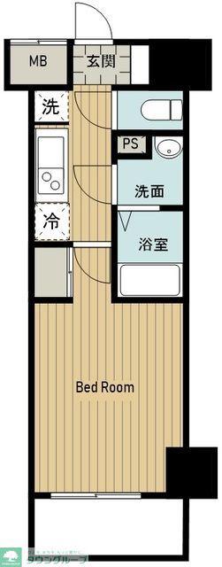 NSTAGE西所沢(1K/10階)の間取り写真