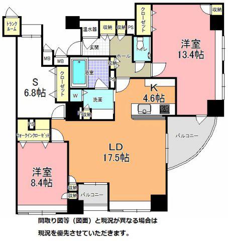 Gコート南赤塚(2SLDK/10階)の間取り写真