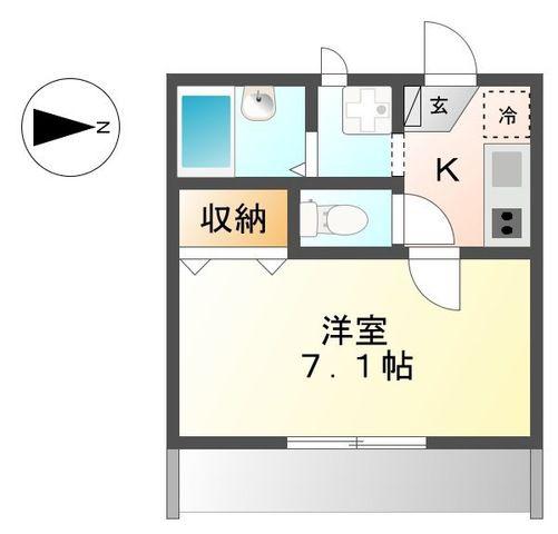 MILLET FIELD(1K/1階)の間取り写真