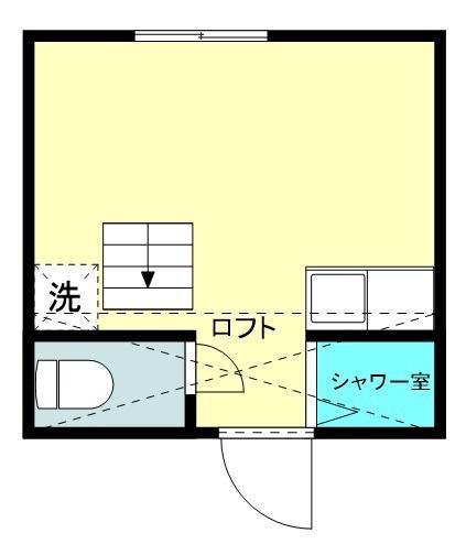 GRAND STUDIO 桜丘(ワンルーム/2階)の間取り写真