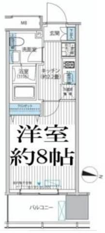 桜ヒルズ九段北(1K/6階)の間取り写真