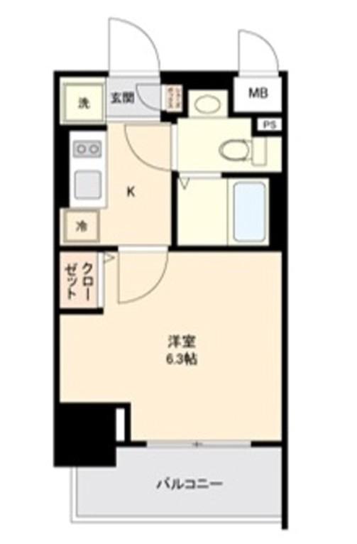 LE-LION西早稲田(1K/11階)の間取り写真