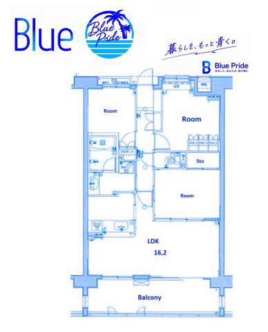 ルリエ大船(3LDK/10階)の間取り写真