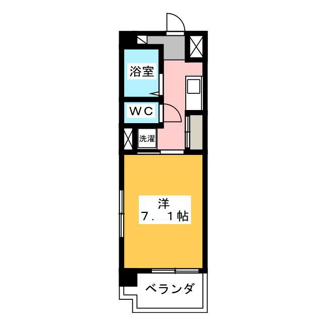 ラ・セルジュ上石神井(1K/4階)の間取り写真
