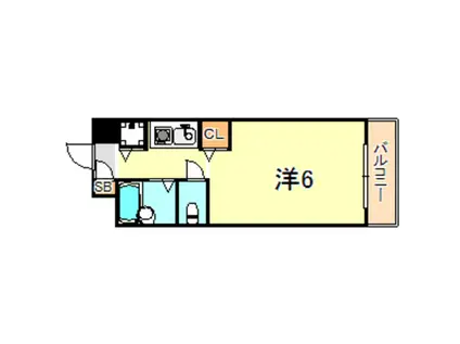 YKハイツ小久保(ワンルーム/2階)の間取り写真