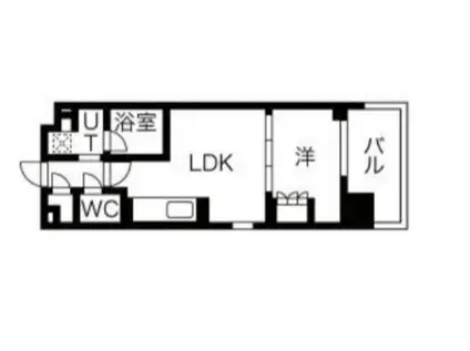 NSパークレジデンス新宿御苑(1LDK/15階)の間取り写真