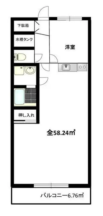 ライオンズマンション台町 6階階 間取り