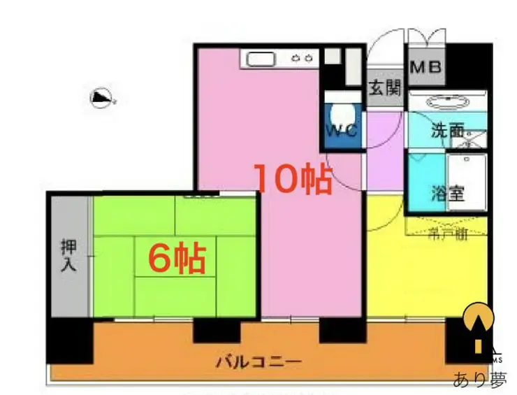 パーク・ノヴァ横浜阪東橋南 7階階 間取り