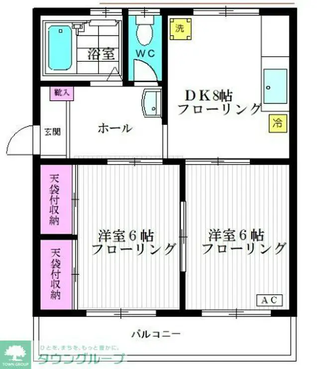 ラビアン花小金井 2階階 間取り