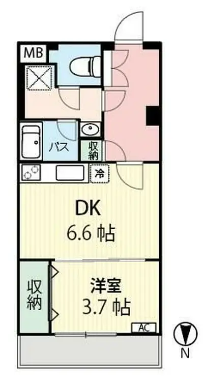 メゾン大和 5階階 間取り