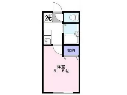 メゾンシャトーI(1K/2階)の間取り写真