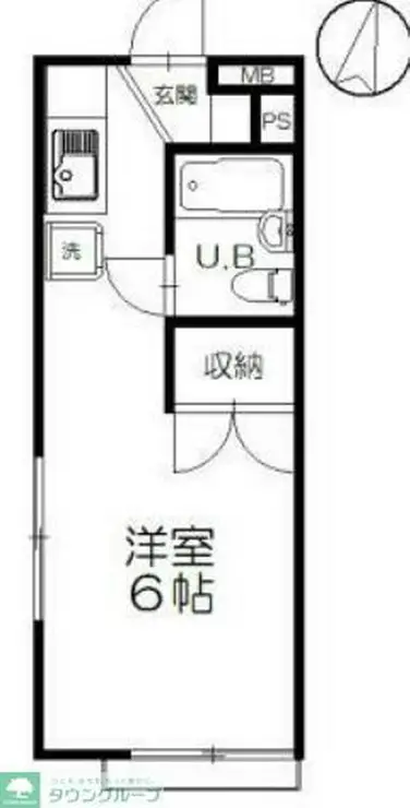 サンコート浜竹 2階階 間取り