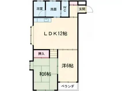 VIP HILLS(2LDK/3階)の間取り写真