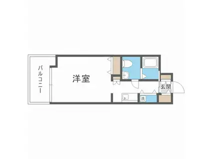 TEADA北4条 ティーダ北4条(1K/3階)の間取り写真