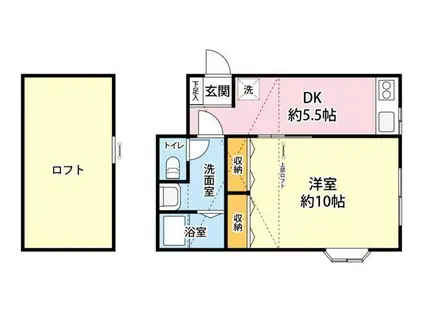 サンライズ成瀬(1DK/2階)の間取り写真