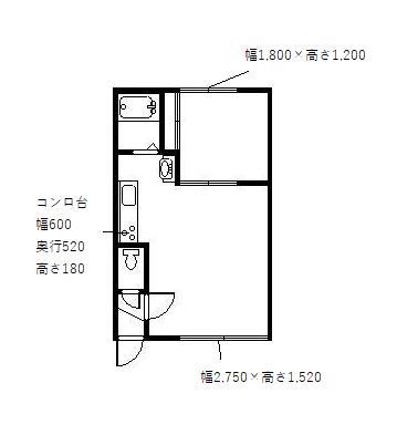 ハンドレッドヴィレッジI棟(1LDK/1階)の間取り写真