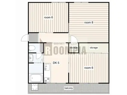 サンヴィラ茜部(3DK/4階)の間取り写真