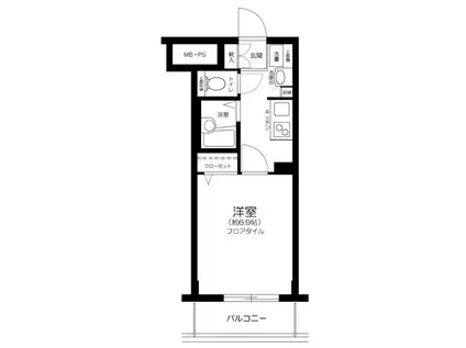 エスコート西荻窪(1K/2階)の間取り写真